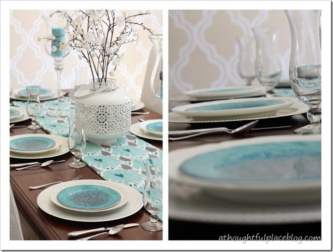 A Pretty Turquoise Table - A Thoughtful Place