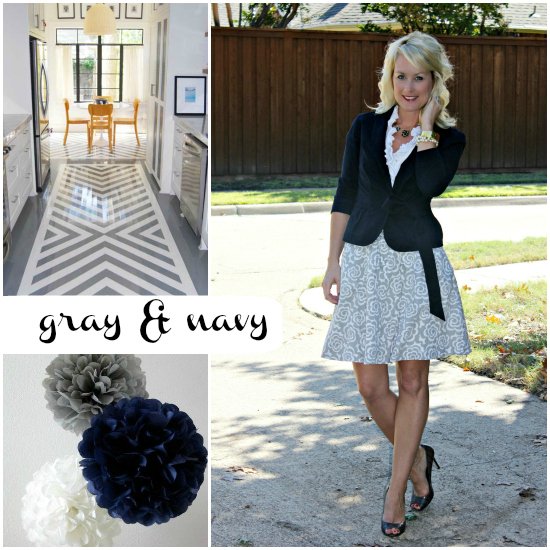 Gray & Navy outfit