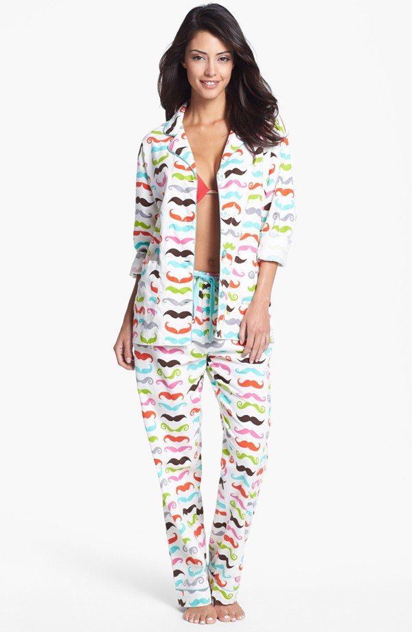 PJ Salvage Print Flannel Pajamas