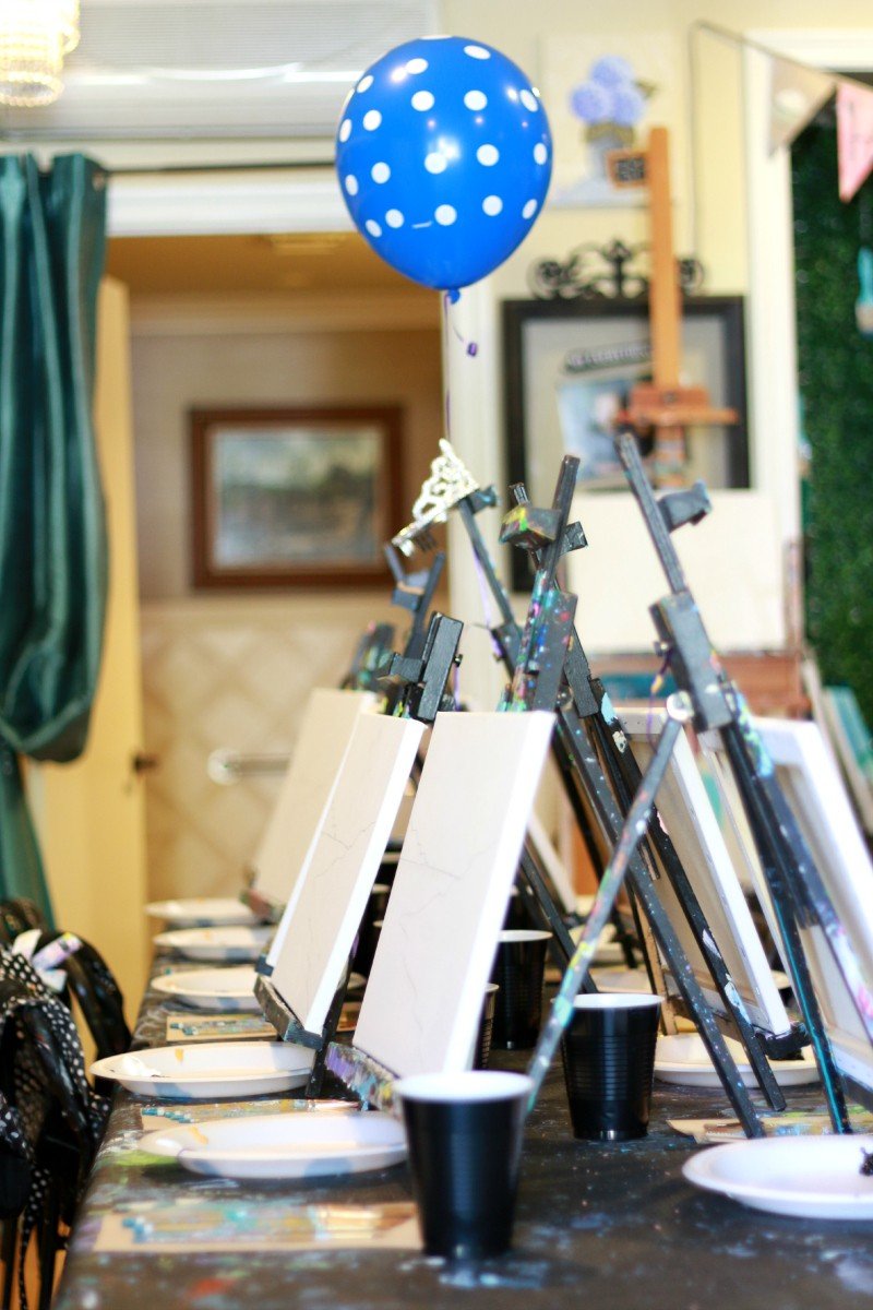 Art Studio Themed Birthday Party