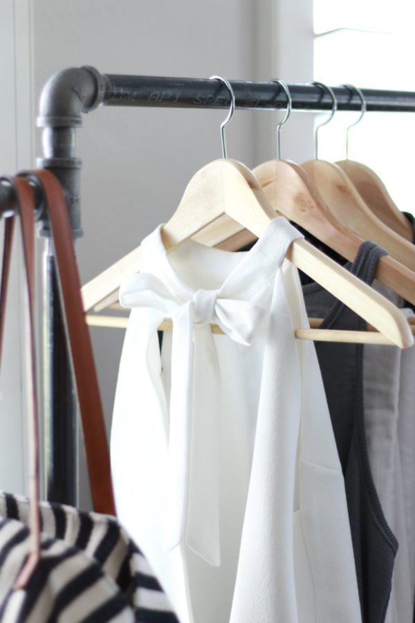 DIY Garment Rack - A Thoughtful Place