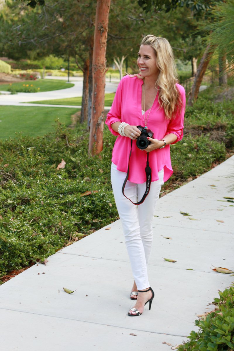 white jeans and pink - A Thoughtful Place