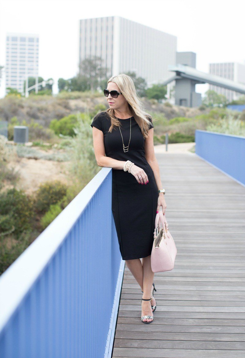 Plain black cheap dress outfit