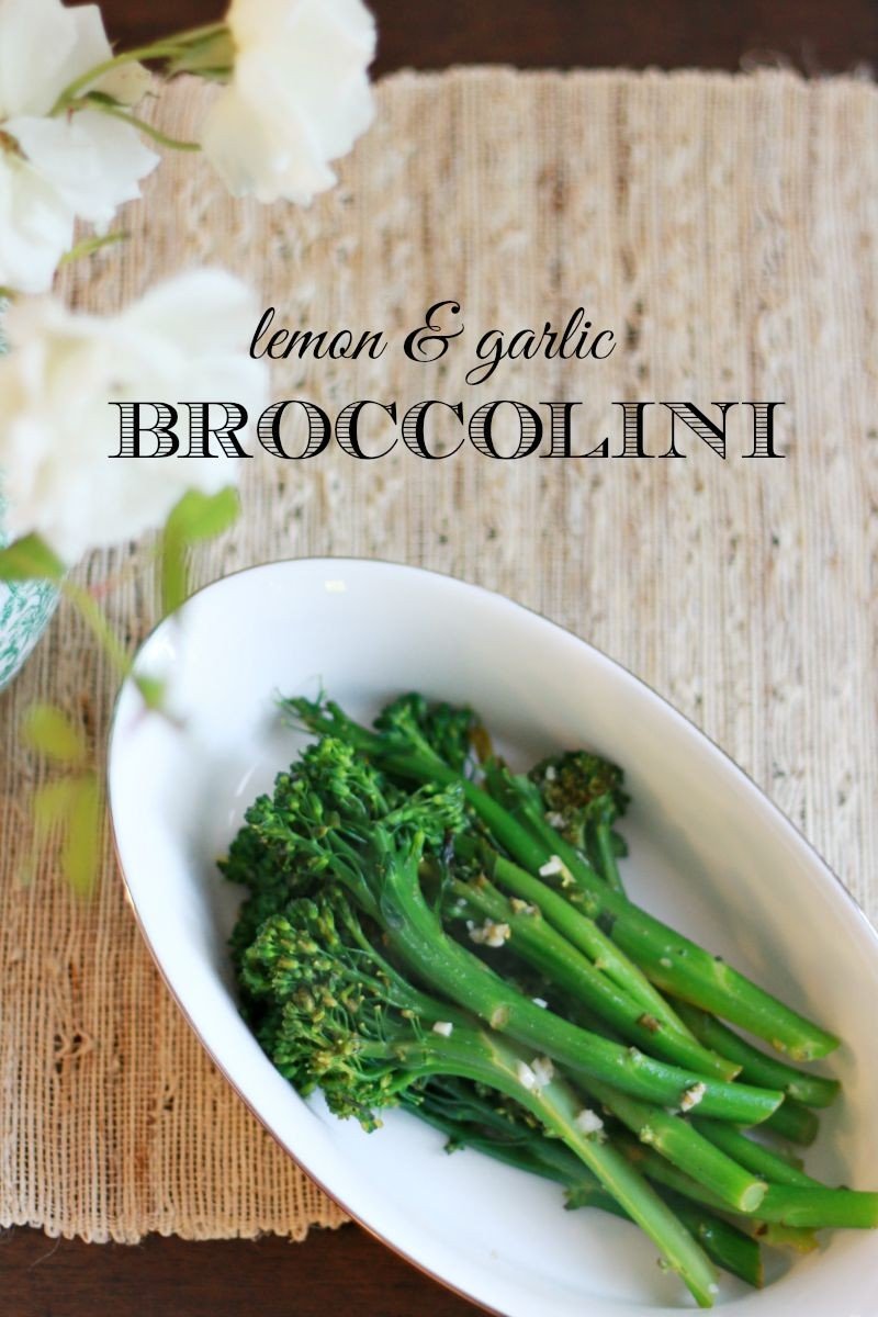 lemon & garlic broccolini