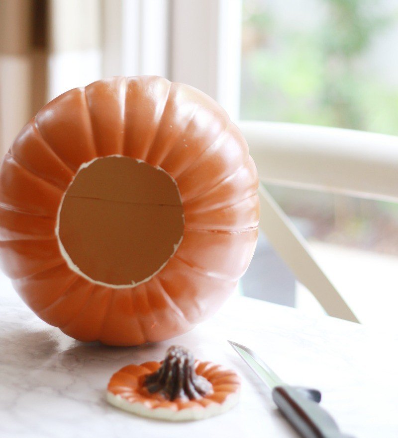 DIY Plaid Pumpkin - A Thoughtful Place