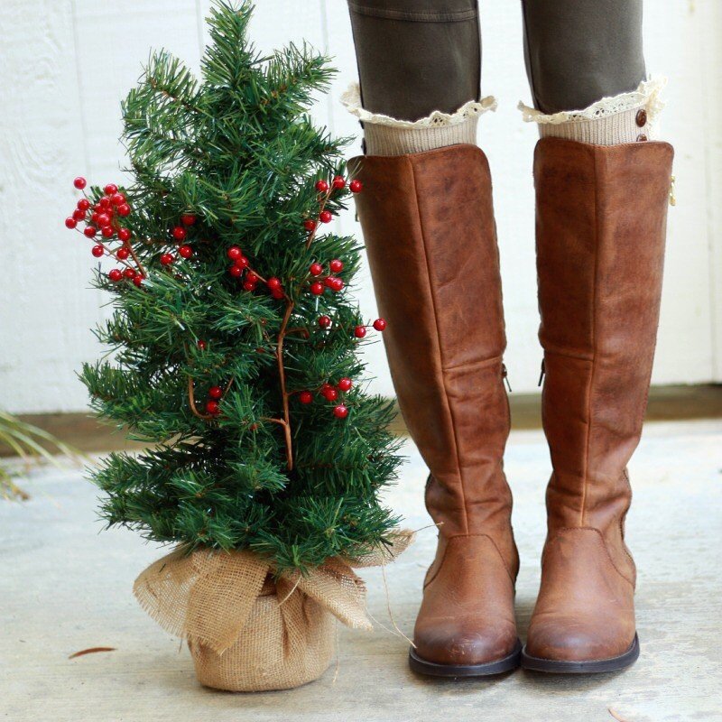 fall boots and leg warmers