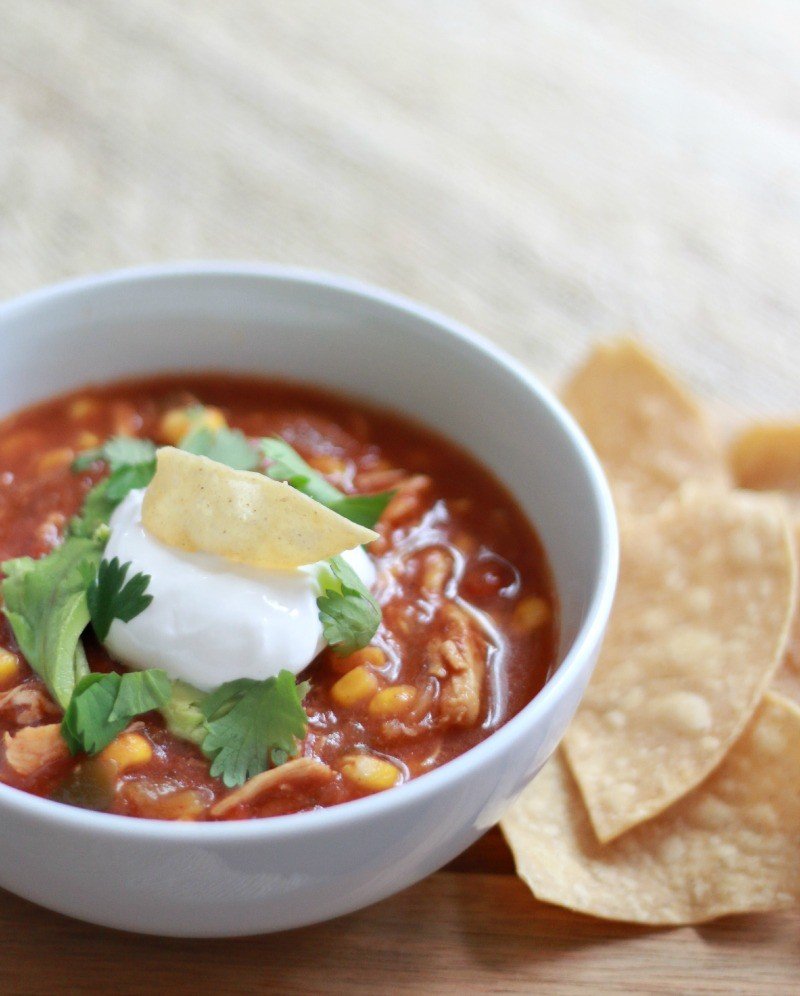 Slow-Cooker Chicken Tortilla Soup - A Thoughtful Place