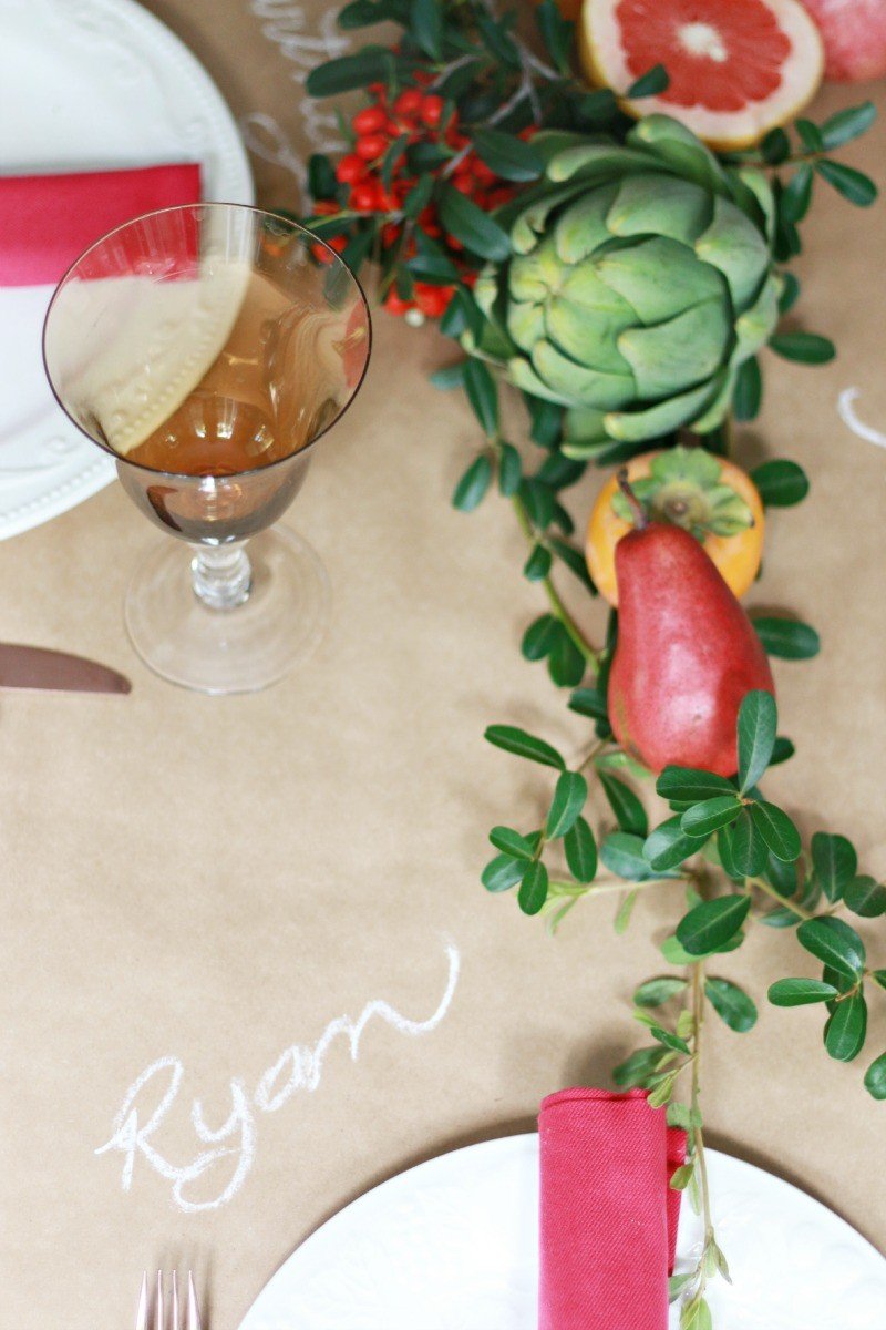 pink thanksgiving table