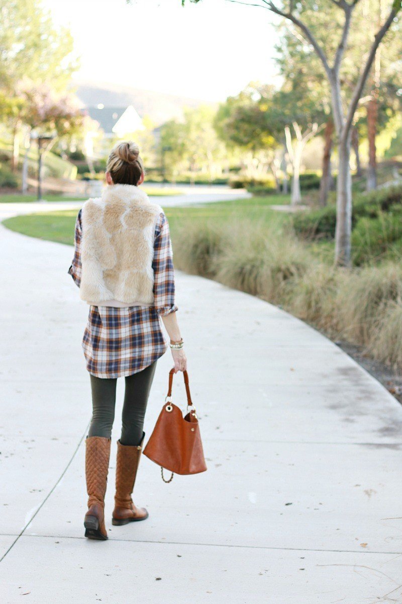 plaid long shirt