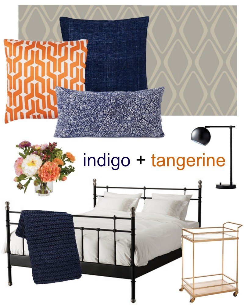 indigo and tangerine