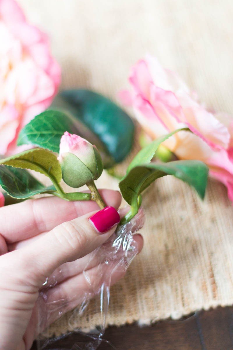 faux flower prep