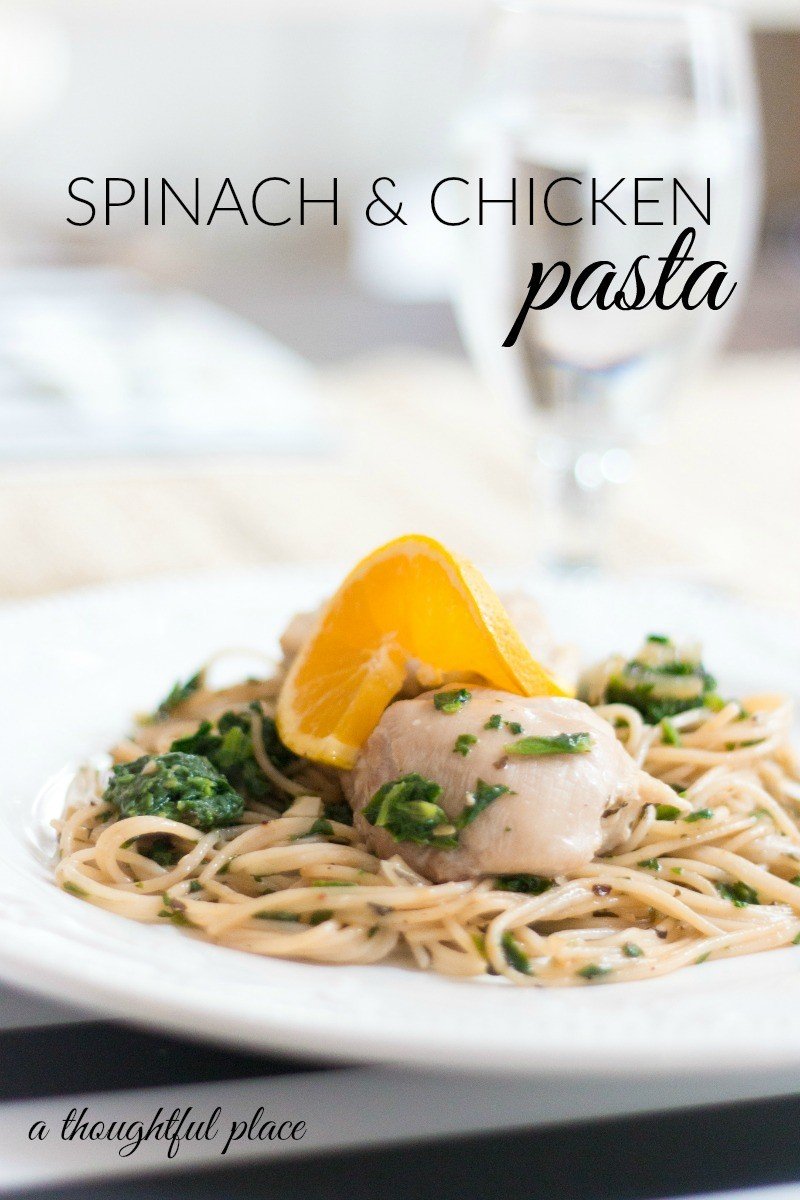 spinach chicken pasta