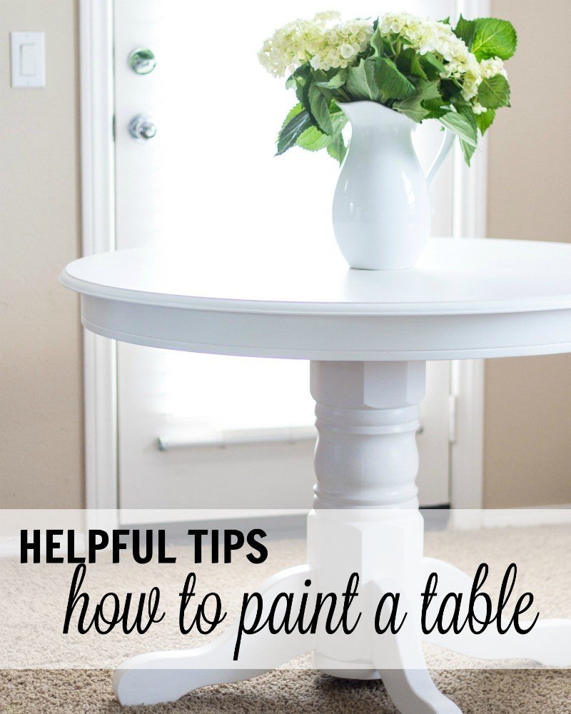 how to paint a table