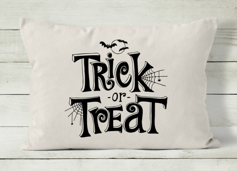 trick or treat pillow