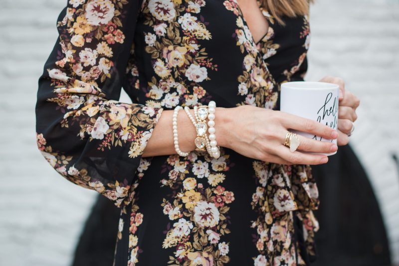 black-floral-dress