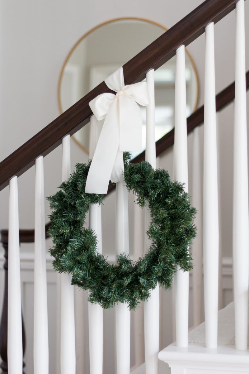 How to Hang Banister Wreaths &amp; Video - A Thoughtful Place