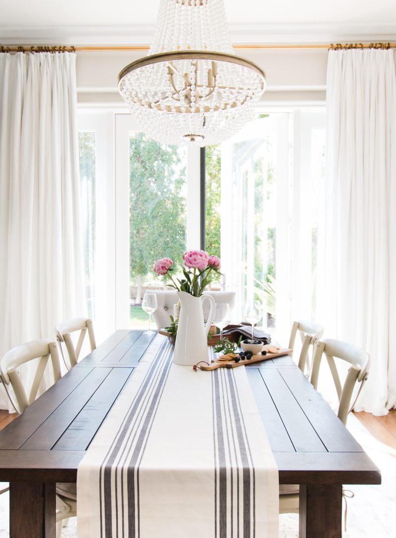 Dining room window clearance treatments