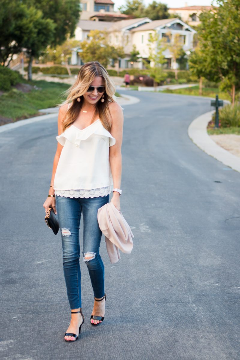 Why a Lace Cami + Cardigan Should Be Your Go-To Outfit Formula - Life with  Mar