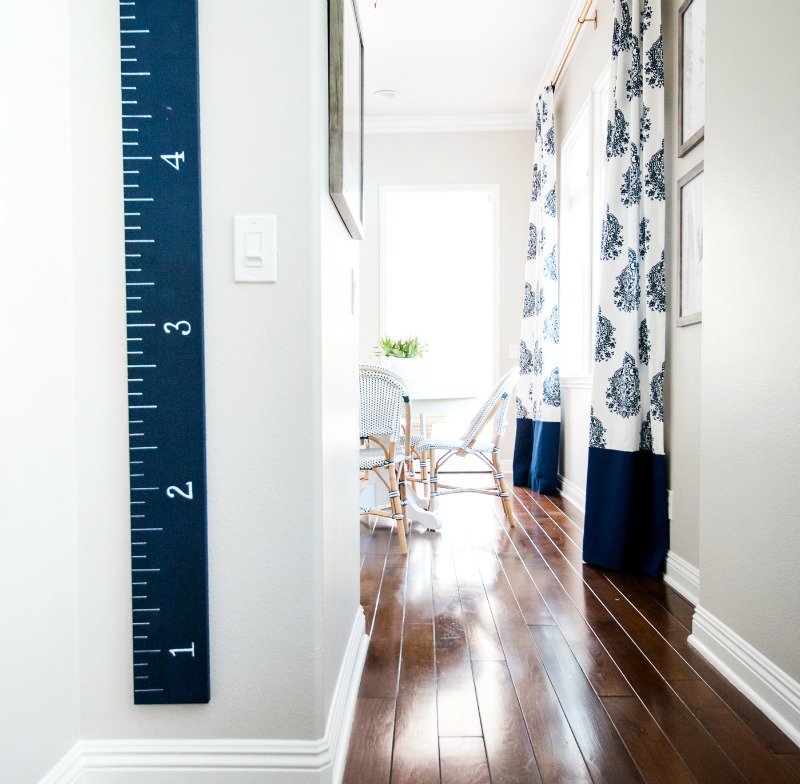 Growth Chart Markers - Children's Vinyl Wall Decal, White