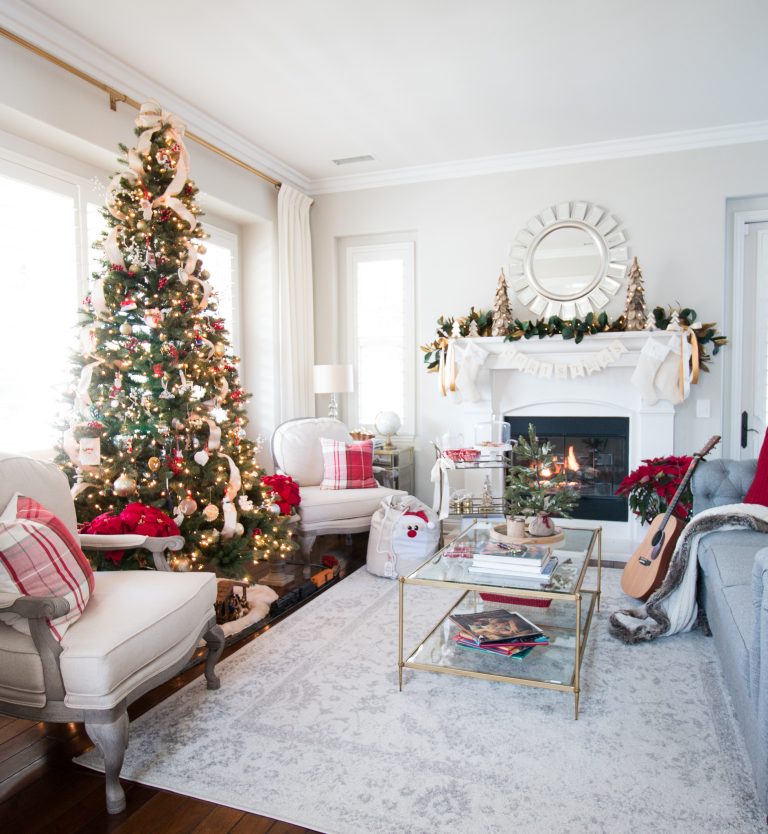 Christmas Home Tour - Living Room - A Thoughtful Place