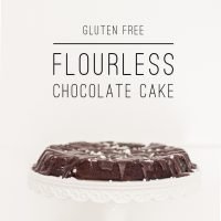 gluten free flourless chocolate cake