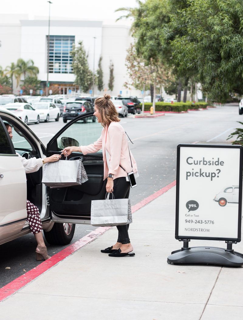 We have contactless curbside - Nordstrom Fashion Valley