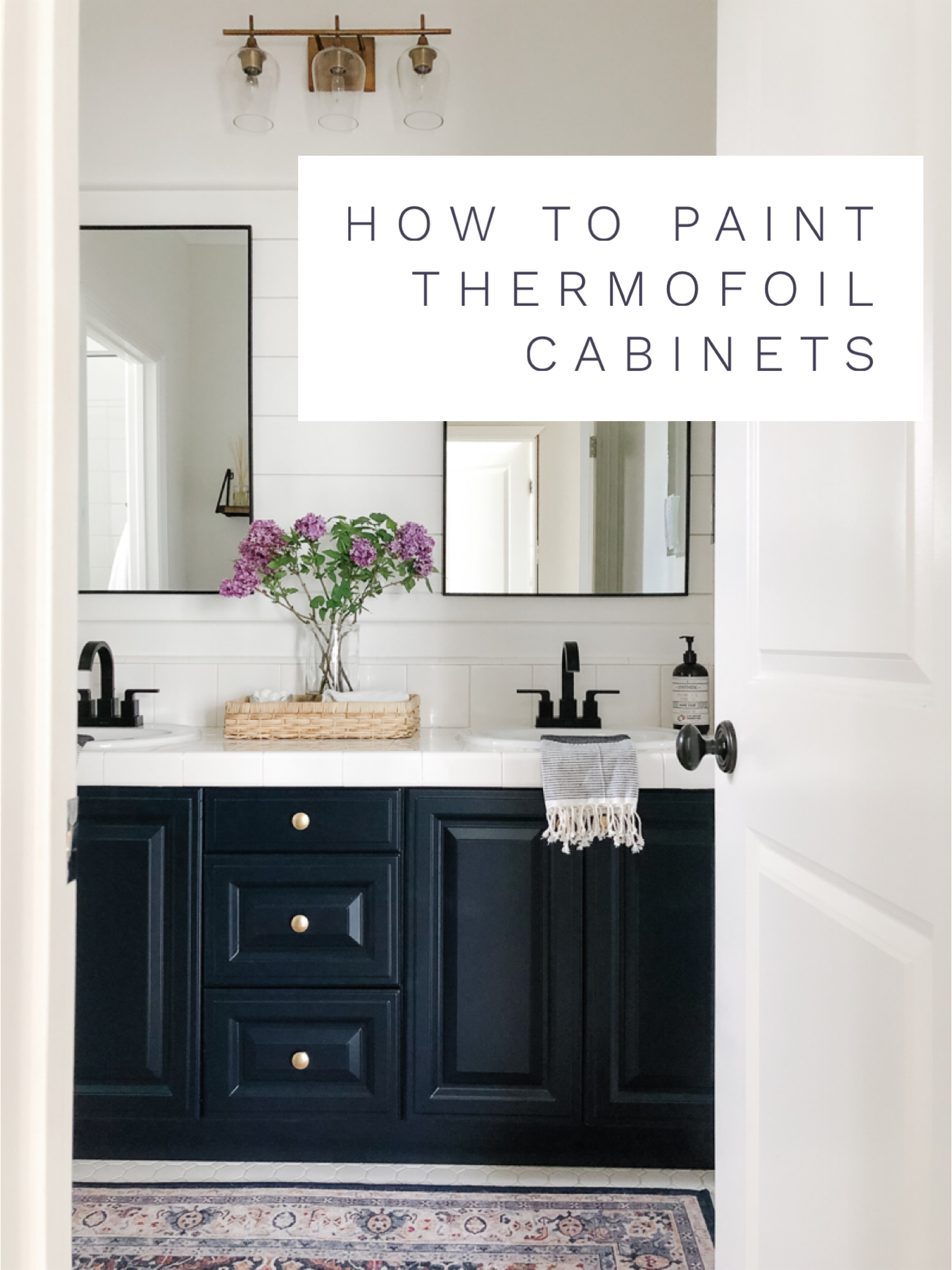 How To Paint Theril Cabinets A, How To Sand And Paint Bathroom Cabinets