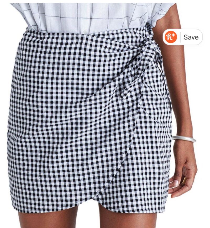 gingham skirt