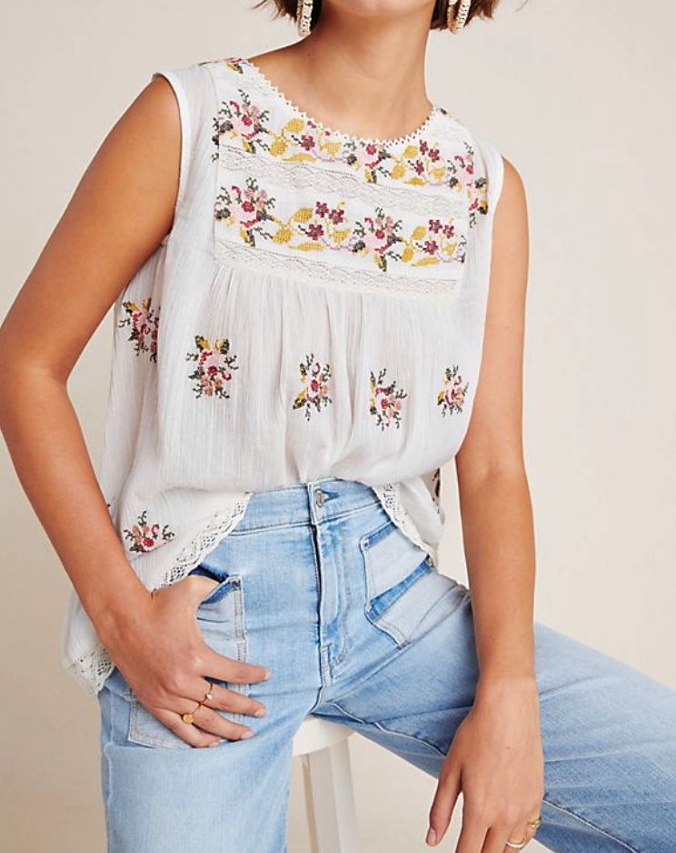 Pretty Embroidered Top