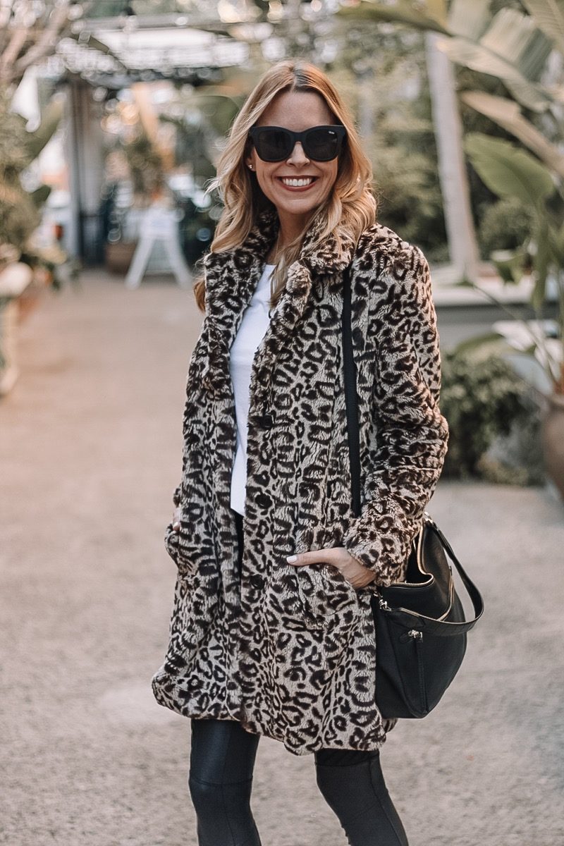 Leopard on sale coat outfit