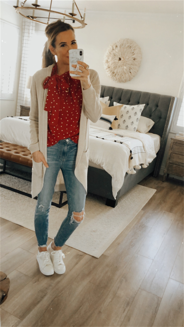 red heart top