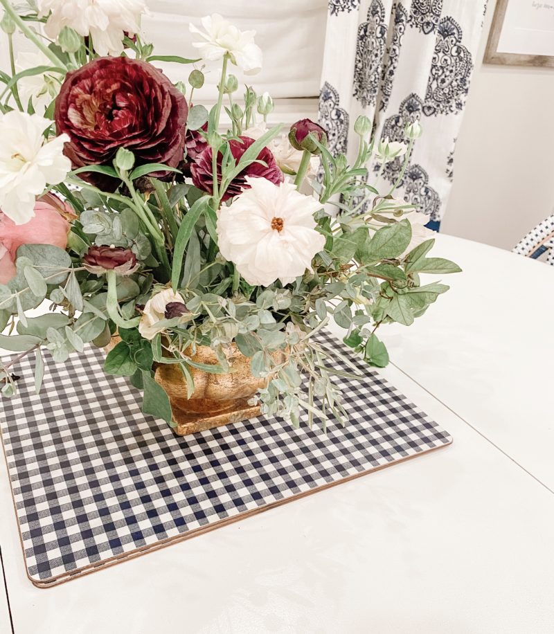 gingham placemats