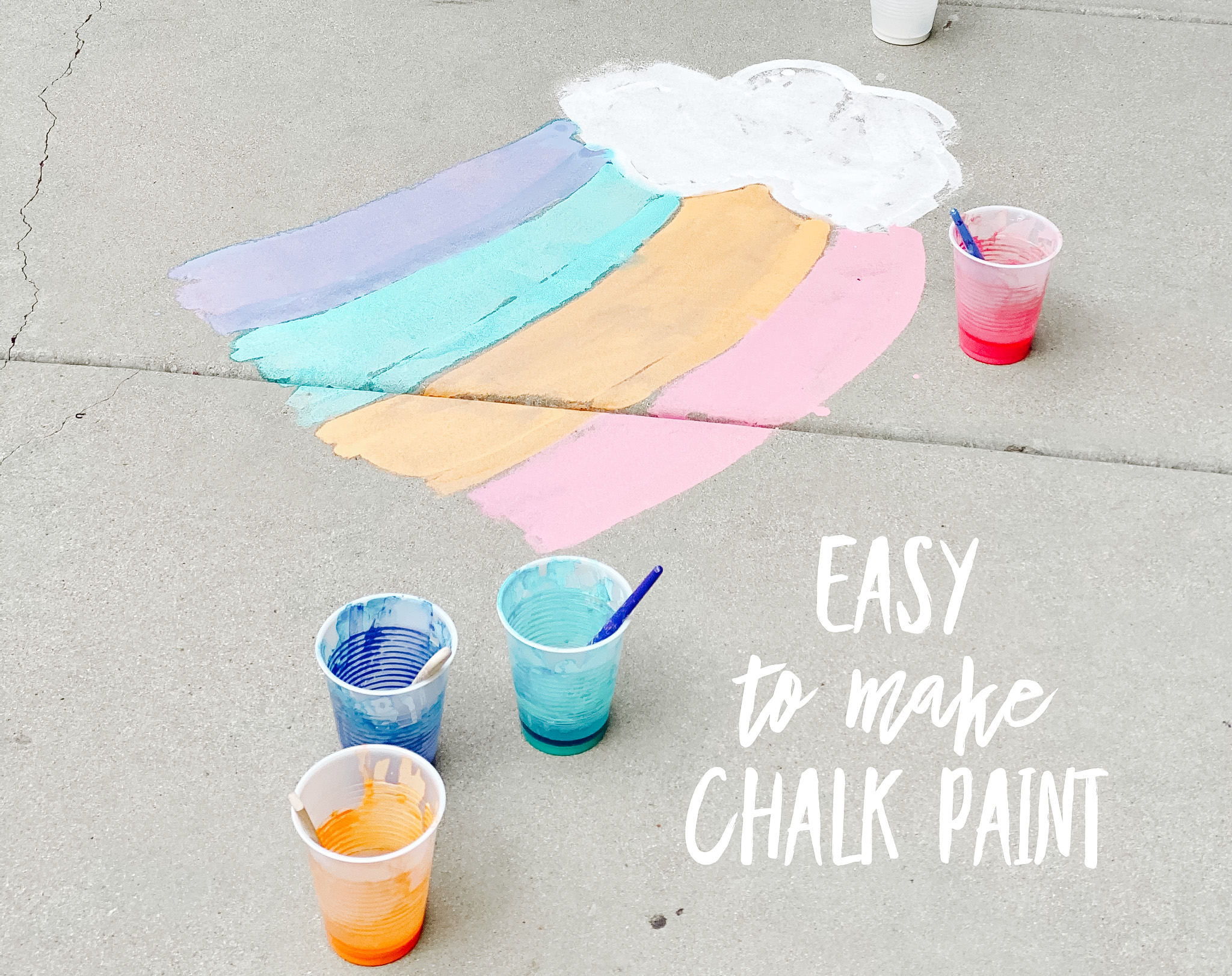EASY, Vibrant Washable Sidewalk Chalk Paint for Kids