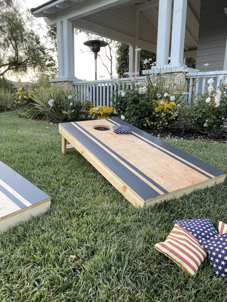 DIY Cornhole Game | Painting Tips - A Thoughtful Place