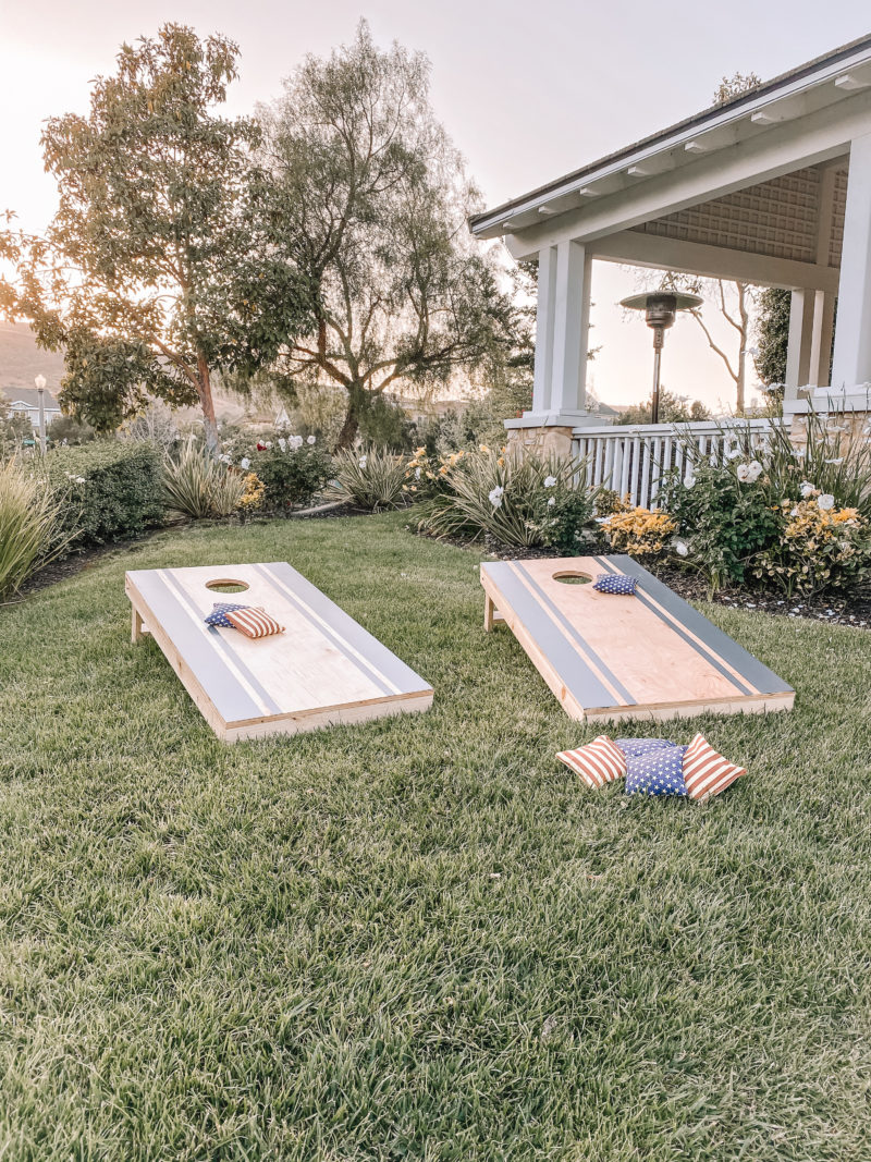 Cornhole board set I jsut finished up. I think they turned out