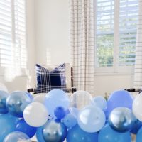 birthday balloon garland