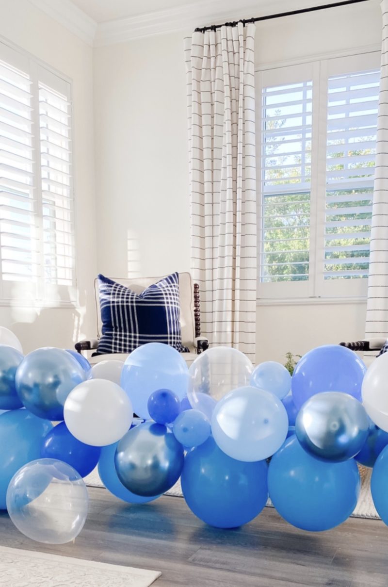 birthday balloon garland