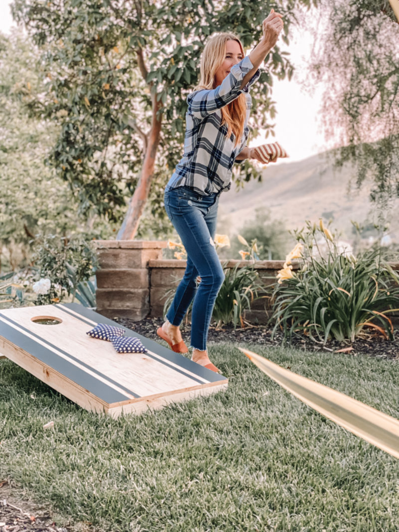 Crayola Paint Your Own Bean Bag Toss - Kids Indoor DIY Cornhole