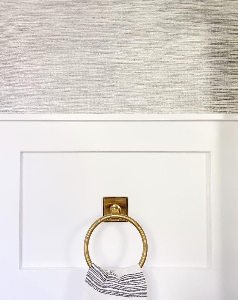 gold ring towel bar