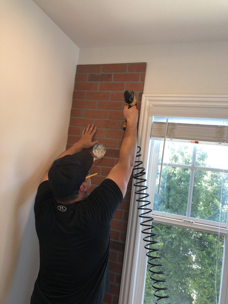 hanging faux brick wall panels