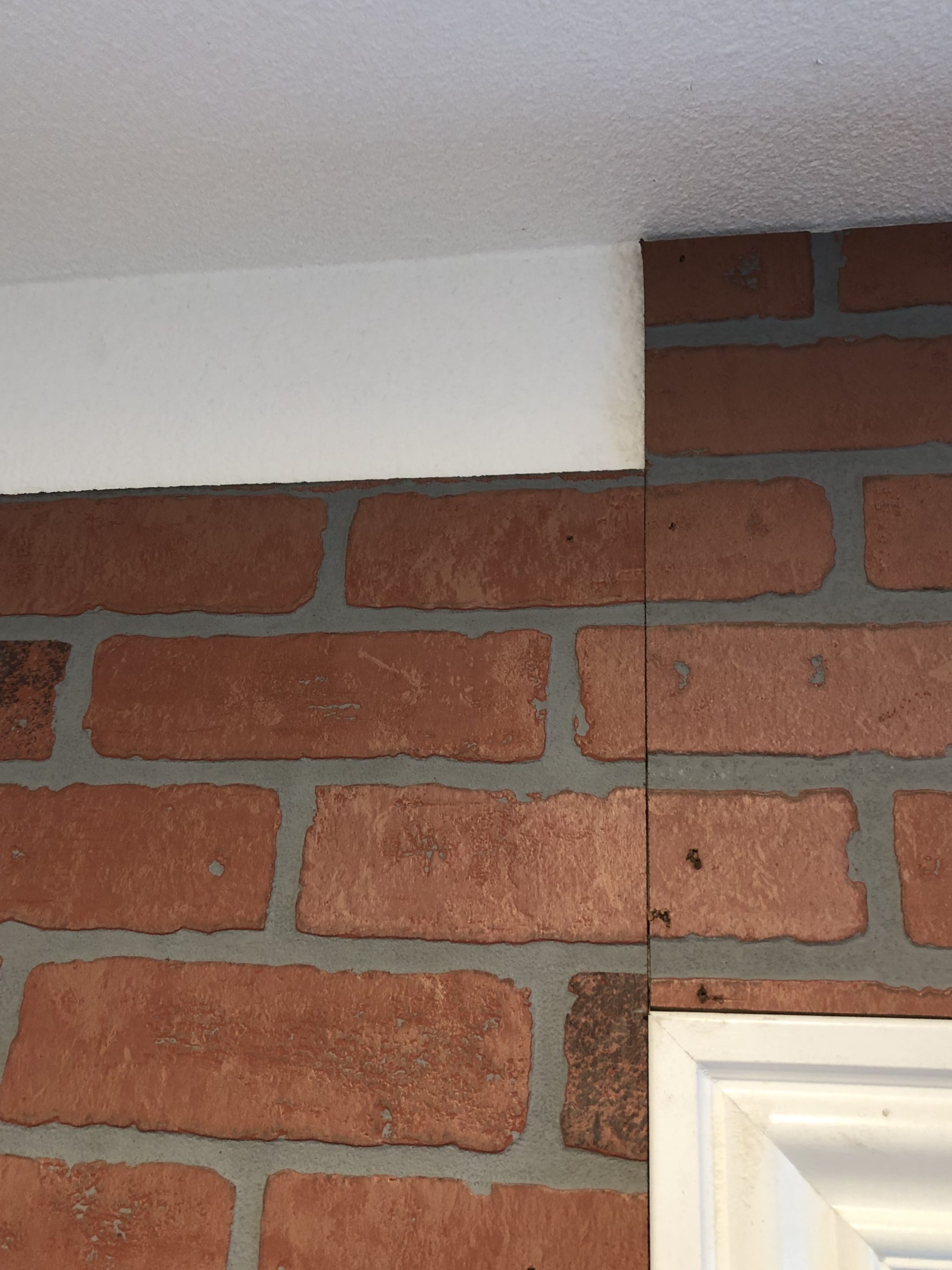 How to Create an Aged Faux Brick Wall - A Thoughtful Place