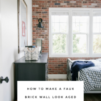 how to make a brick wall look aged