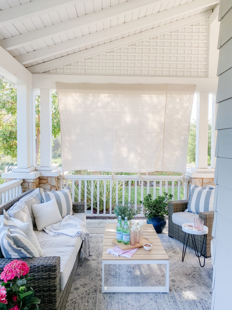 DIY shade for porch
