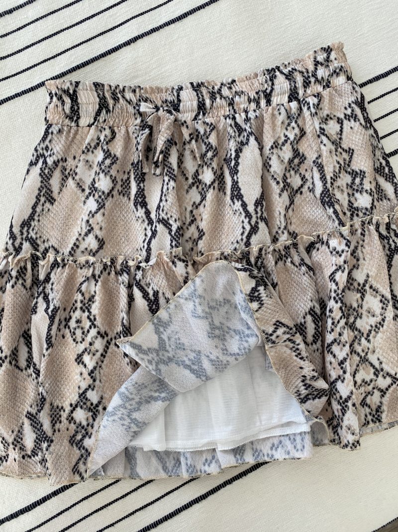 snakeskin skirt