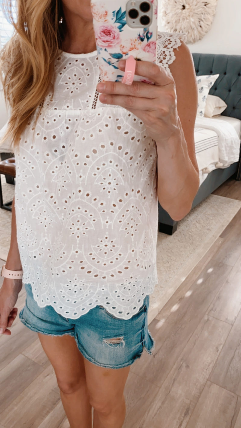 eyelet top amazon fashion under $40