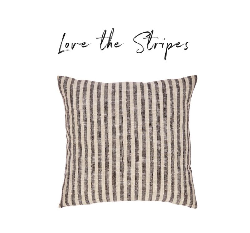 affordable striped pillow