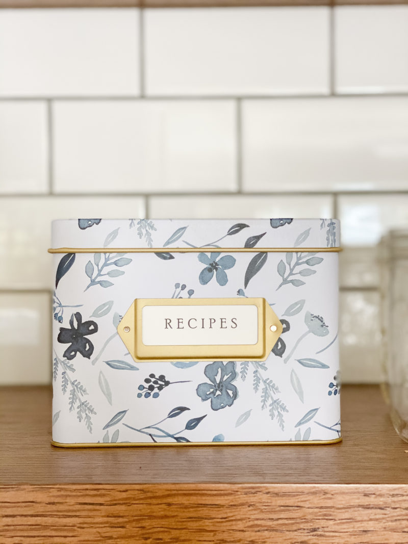 sentimental recipe box