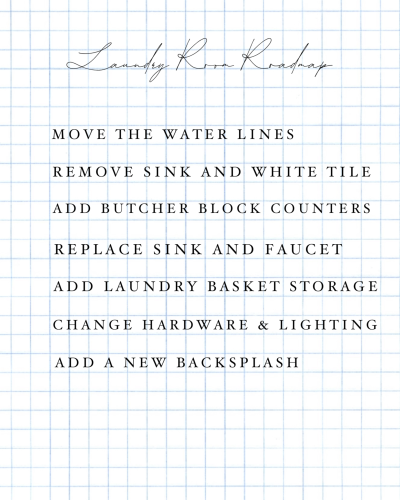 laundry room roadmap