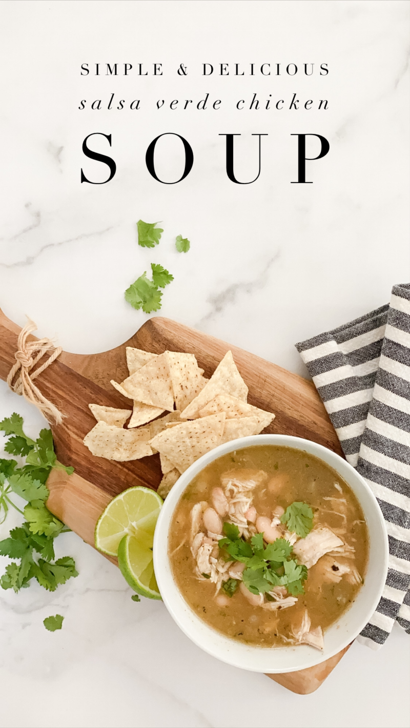 simple & delicious salsa verde chicken soup