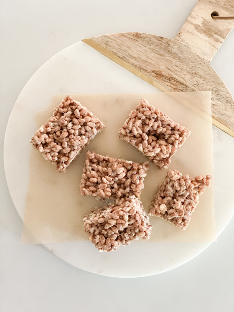 cinnamon churro rice crisp treats